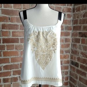 Anthropologie Floreat sleeveless cotton silk tunic blouse 6